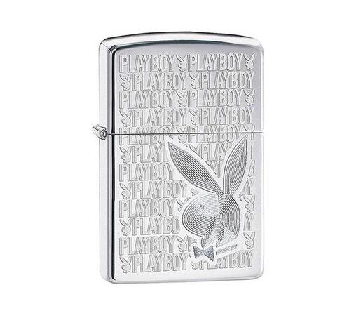 Zippo Playboy high polish (chrome) - Zippo Regular, Verzamelen, Rookartikelen, Aanstekers en Luciferdoosjes, Aansteker, Nieuw