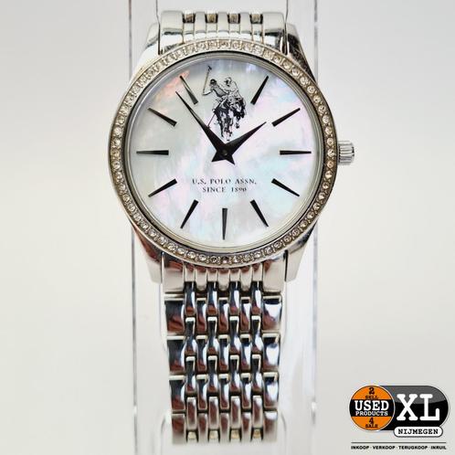 U.S. Polo Assn. Vrouwen Horloge met Diamanten Zilver 39 m..., Sieraden, Tassen en Uiterlijk, Horloges | Dames, Zo goed als nieuw