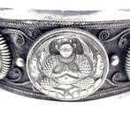 Zilveren Thaise klemarmband | Ø 64 mm (zilveren armband), Gebruikt, Ophalen of Verzenden, Zilver, Overige kleuren