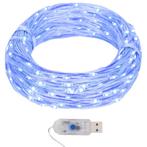 vidaXL Lichtsnoer met 400 microLEDs blauw 8 functies 40 m, Diversen, Kerst, Verzenden, Nieuw