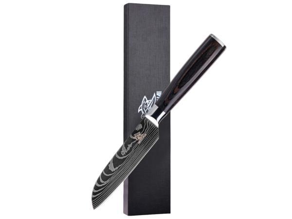 Veiling - Messerhai Santoku 13 cm RVS Sakura, Huis en Inrichting, Keuken | Keukenbenodigdheden