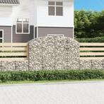 vidaXL Schanskorf gewelfd 200x50x140/160 cm gegalvaniseerd, Tuin en Terras, 100 cm of meer, Verzenden, Nieuw, Metaal