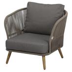 Volterra lounge balkonset 2-delig licht bruin wicker, Ophalen of Verzenden, Nieuw