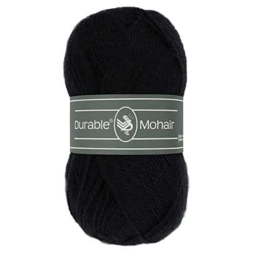 Durable Mohair - 325 Black, Hobby en Vrije tijd, Breien en Haken, Nieuw, Verzenden