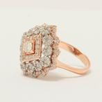 Statement ring - 14 karaat Witgoud - 1.32ct. tw. Diamant