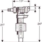 Geberit Unifill vlotterkraan - type 380 wateraansluiting -, Verzenden, Nieuw