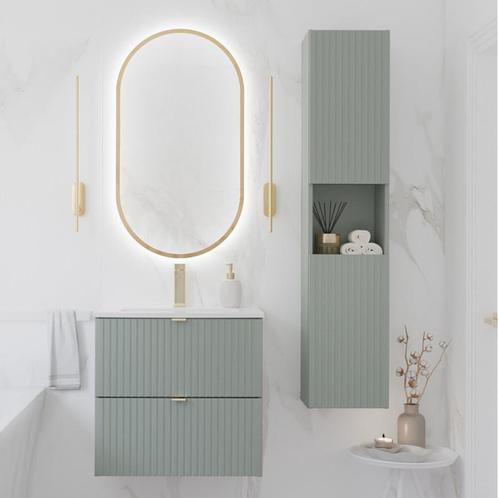 Badkamermeubel Bresso Compact 60CM (Badkamermeubels), Huis en Inrichting, Badkamer | Badkamermeubels, Nieuw, Ophalen of Verzenden