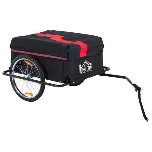 TRUUSK Transportkar Bakfietskar CargoTrailer: Zwart Nieuw, Fietsen en Brommers, Fietsaccessoires | Aanhangers en Karren, Nieuw