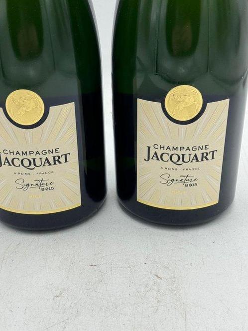 Jacquart, Signature B015 - Champagne Brut - 2 Magnums (1.5L), Verzamelen, Wijnen
