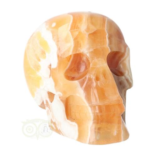 Oranje Calciet schedel Nr 270 - 1759 gram, Sieraden, Tassen en Uiterlijk, Edelstenen, Nieuw, Verzenden