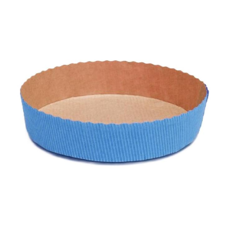 Bakvorm Karton Rond Ø15,5x3,5cm Blauw (per stuk), Hobby en Vrije tijd, Taarten en Cupcakes maken, Nieuw, Verzenden
