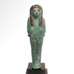 Oud-Egyptisch Faience Shabti opgeschreven voor de, Antiek en Kunst