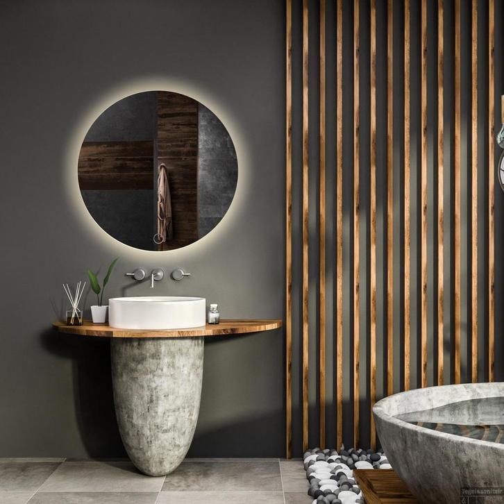 Luxe Badkamerspiegel met LED verlichting vanaf € 129.95, Doe-het-zelf en Verbouw, Sanitair, Overige typen, Nieuw, Glas, Ophalen of Verzenden