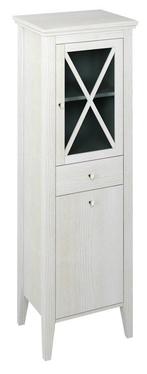 Hoge Badkamerkast met Wasmand Sapho Cross 49x170x39 cm Wit, Ophalen of Verzenden, Nieuw, Bad