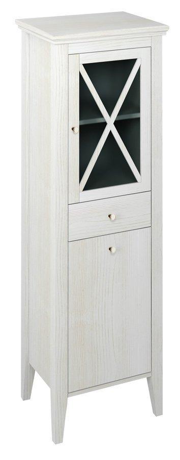 Hoge Badkamerkast met Wasmand Sapho Cross 49x170x39 cm Wit, Doe-het-zelf en Verbouw, Sanitair, Bad, Nieuw, Ophalen of Verzenden