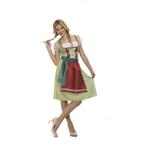 Tiroler jurk groen (Feestkleding dames, Verkleedkleding)