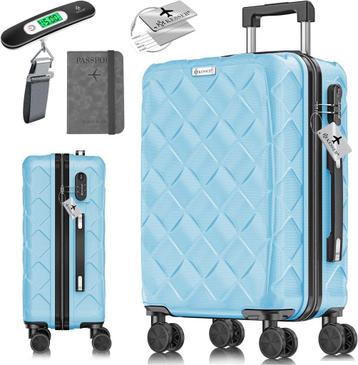 KESSER® Reiskoffer - 55L - Handbagage - ABS - Blauw beschikbaar voor biedingen