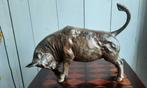 Beeldje - Stier - 40 cm - Brons, Antiek en Kunst