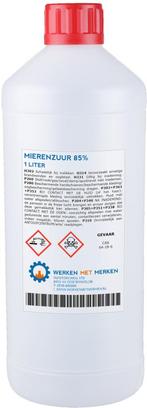 Wmm Chemie Mierenzuur 85 1 liter, fles, Nieuw, Verzenden