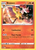 Braixen 026/195 Silver Tempest, Hobby en Vrije tijd, Verzamelkaartspellen | Pokémon, Losse kaart, Nieuw, Foil, Ophalen of Verzenden