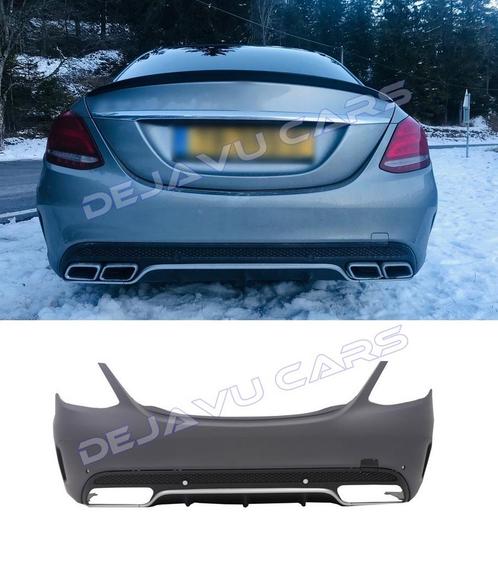 C63 AMG Look Achterbumper voor Mercedes Benz C-Klasse W205, Auto diversen, Tuning en Styling, Ophalen of Verzenden