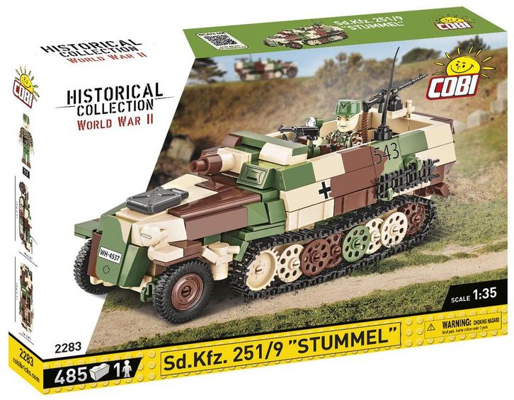 COBI  2283 Sd.Kfz. 251/9 (Leger bouwsets, Modelbouwsets), Kinderen en Baby's, Speelgoed | Bouwstenen, Nieuw, Verzenden
