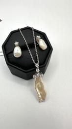 Parure - 14 karaat Witgoud Diamant