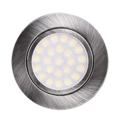 LED Kastverlichting inbouw spot Ø56mm RVS look 4W230V, Huis en Inrichting, Lampen | Plafondlampen, Ophalen of Verzenden