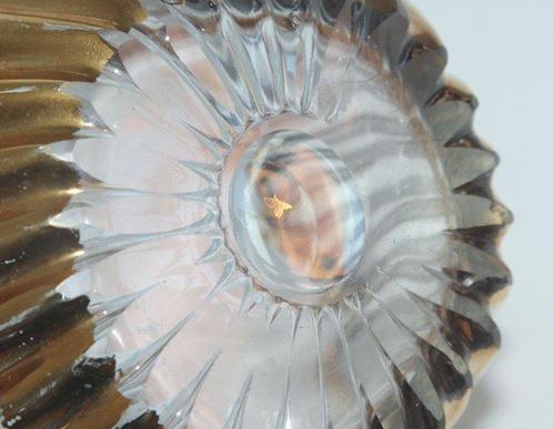 Cristallerie de Bayel - Schotel - Krone - Kristal - verguld, Antiek en Kunst, Curiosa en Brocante