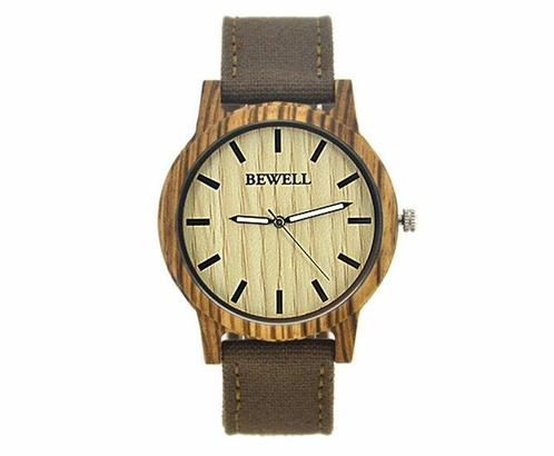 Stijlvolle Tijdloosheid: Ontdek het Carme Zebrano Houte..., Sieraden, Tassen en Uiterlijk, Horloges | Heren, Verzenden