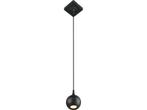 Lucide FAVORI - Hanglamp Badkamer - 1xGU10 - IP44 - Zwart, Verzenden, Zo goed als nieuw