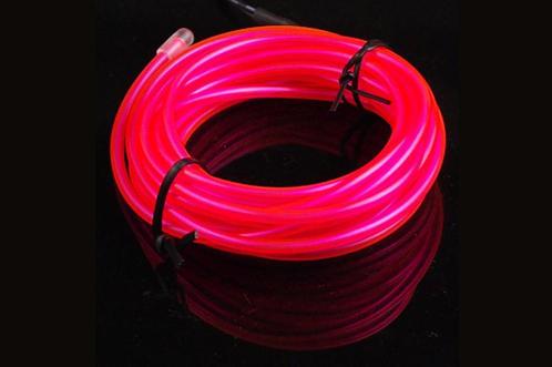 EL Wire - Felroze - 1 meter, Hobby en Vrije tijd, Elektronica-componenten, Verzenden