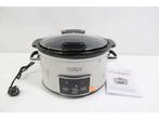 CrockPot Slow Cooker beigewit Klapdeksel Digital 3,5L, Verzenden, Zo goed als nieuw