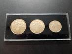 Monaco. Coffret de 3 essais (10 Centimes, 20 Centimes et 50, Postzegels en Munten