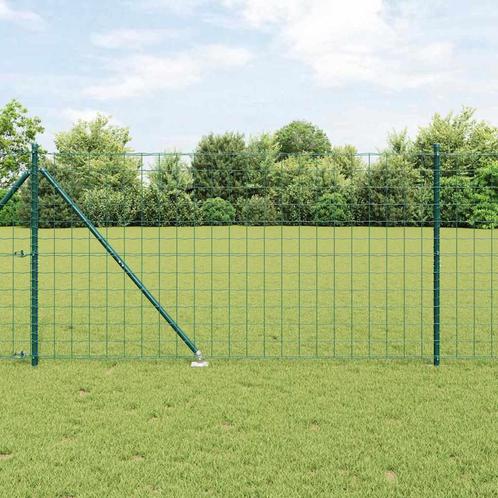 vidaXL Euro Hek met 7 Spijker Palen 1,2 x 10 m, Tuin en Terras, Schuttingen, Nieuw, IJzer, Verzenden