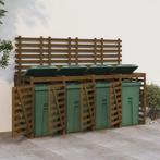 vidaXL Containerberging viervoudig massief grenenhout, Doe-het-zelf en Verbouw, Overige Doe-het-zelf en Verbouw, Nieuw, Verzenden