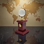 Decoratief ornament - Wereldbol - Zwitserland - Horloge, Antiek en Kunst, Curiosa en Brocante