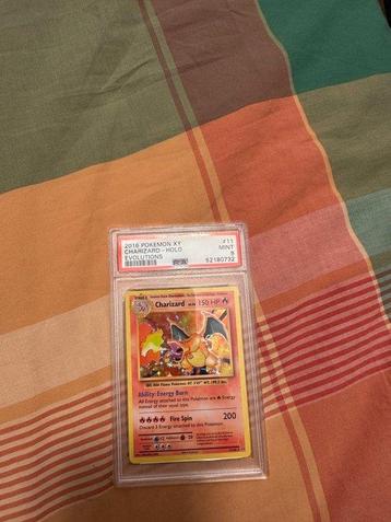 Pokémon - 5 Graded card - Charizard First edition, Foil - beschikbaar voor biedingen
