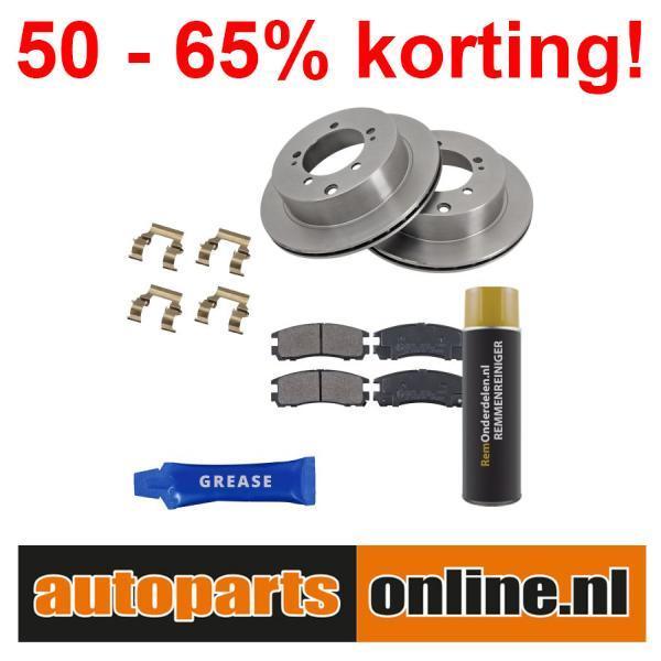 Remschijven + Remblokken Mitsubishi Sigma achterzijde, Auto-onderdelen, Besturing, Nieuw, Mitsubishi, Verzenden