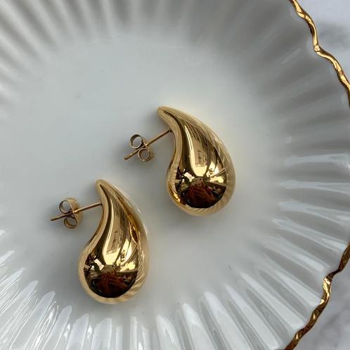 Oorbellen goud dames druppel goude oorstekers vrouw, Sieraden, Tassen en Uiterlijk, Oorbellen, Knopjes of Stekers, Goud, Nieuw