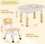 Multifunctionele Kindertafel Stoelenset – Verstelbaar, Verzenden, Nieuw