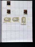 België - België, drie selfmade mappen met postzegels op, Gestempeld