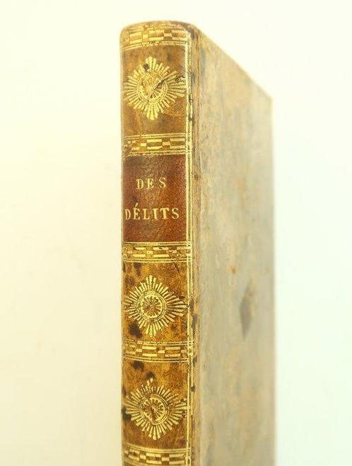 Cesare Beccaria ; abbé Morellet (trad.) ; Diderot (notes) -, Antiek en Kunst, Antiek | Boeken en Bijbels
