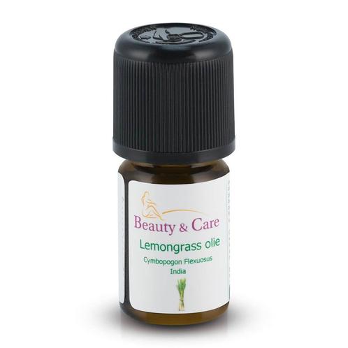 Beauty & Care Lemongrass etherische olie 5 ml.  new, Sport en Fitness, Gezondheidsproducten en Wellness, Aroma, Nieuw, Ophalen of Verzenden