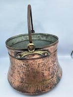 Emmer - Houtbak - Koper, Messing - Grote Ketel/Emmer