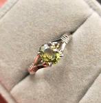 Ring - Indonesië Groene saffier zilveren ring (Zonder