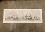 Wanddecoratie - Antique 1853 - Engraving British Fleet