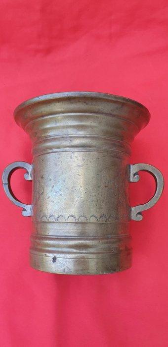 Vijzel (2) - Grote bronzen vijzel - Verzameling ontbinding, Antiek en Kunst, Antiek | Overige Antiek