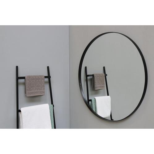 INK SP15 Spiegel Rond Mat Zwart Aluminium Kader 100 x 3,5 cm, Doe-het-zelf en Verbouw, Sanitair, Bad, Nieuw, Ophalen of Verzenden