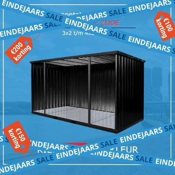 Motor Stallen Opslag | Container Open Lange Zijde | OP=OP beschikbaar voor biedingen